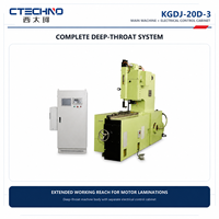 CTECHNO 150-600 SPM Máquina Punzonadora CNC para Ranuras de Estator y Rotor de Acero al Silicio con Diseño de Garganta Profunda de 420mm Sistema KGDJ-20D