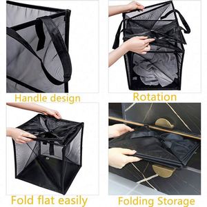 Panier à linge pliable pour vêtements sales, organisateur de jouets de salle de bain, rangement à domicile, sac à linge - Product Image 6