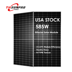 Jetzt verfügbar US STOCK Solar Panels <span class=keywords><strong>Sunpro</strong></span> 585W 550W TOPCon PERC Bifacial <span class=keywords><strong>PV</strong></span>-Modul für gewerbliche und industrielle Anwendungen - Product Image 1
