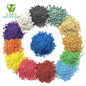 Environmental Coloful 1-3mm/ 2-4mm EPDM Rubber Granules For Playground