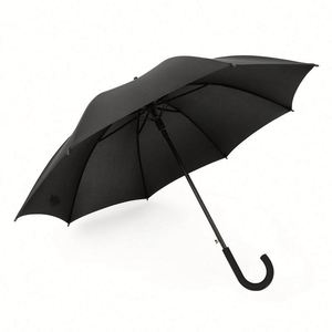 Long-handled Folding Golf <b>Umbrella</b> Curved Handle Semi-automatic Open Straight Shaft Business Gift Customizable logo Promotional - Product Image 5