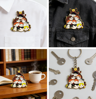 Maßgefertigter Zinklegierungs-Soft-Emaille-Pin für Charakterdesigns, Nationalfeiertag, Feen- und Sportthemen - Hergestellt in Chinesischer Handwerksfabrik