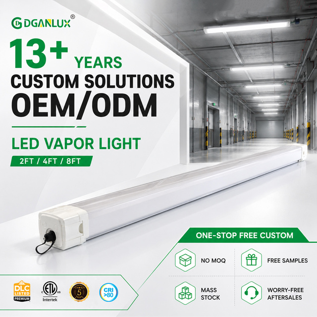 New Design Ip65 Waterproof 8FT LED Linear Light 60W Tri-Proof Tube Triproof Led Light for Warehouse Lighting