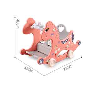 Jinming ม้าโยกพลาสติกแบบ<span class=keywords><strong>3</strong></span> in 1สำหรับเด็กของเล่นในร่มแบบมัลติฟังก์ชันสำหรับเด็ก - Product Image 4