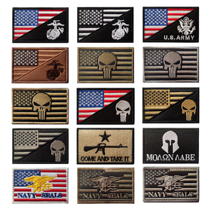 Patch tactique U.S. Écussons brodés Punisher multi-styles à fixation auto-agrippante pour vêtements et chapeaux - Product Image 2
