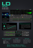 Procesador de Audio DSP Comercial para Conferencias y Escenarios, Serie LD, Aluminio, 6/8 Canales, Enrutamiento Analógico Multicanal, Venta al por Mayor