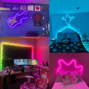 Kit de Tiras de Luces LED de Neón RGB de 10 m, 24 V CC, Impermeables IP67, con Chip Epistar WS2812B, Control Remoto por Aplicación, Regulable, para Salas de Juego - Product Image 6