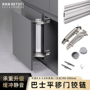 Bus Door Hinge Double Damper Track Non-Detachable Cold-Rolled Aluminum Alloy Steel Cabinet Doors - Product Image 3