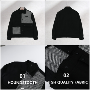 Giacche a maniche lunghe Patchwork invernali Casual da uomo personalizzabili - Product Image 4