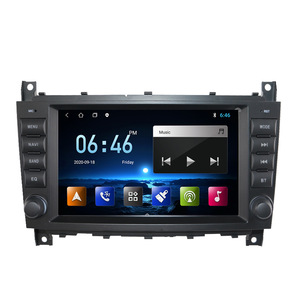 CARUPEZ Autoradio Android 8 pouces pour <span class=keywords><strong>Mercedes</strong></span> Benz <span class=keywords><strong>SLK</strong></span> CLK 2004-2010 Unité principale de navigation de style OEM DSP GPS 8581/7862 8 cœurs - Product Image 1