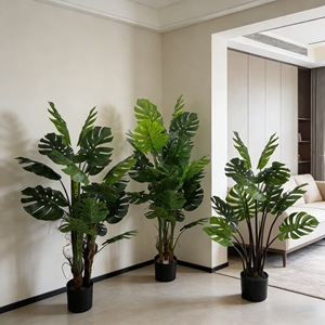 Grandes <span class=keywords><strong>plantes</strong></span> artificielles Monstera Deliciosa, fausses <span class=keywords><strong>plantes</strong></span> tropicales suisses, <span class=keywords><strong>plantes</strong></span> <span class=keywords><strong>d</strong></span>'<span class=keywords><strong>intérieur</strong></span>, arbre avec pot pour la <span class=keywords><strong>d</strong></span>écoration <span class=keywords><strong>d</strong></span>'hôtel - Product Image 1