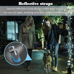 ZYZPET sepatu bot anjing antiair, sepatu olahraga kaki anjing luar ruangan antiselip tali reflektif dapat disesuaikan - Product Image 4