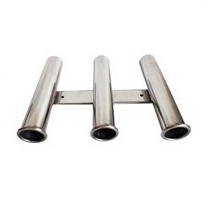 Accessoires de quincaillerie en acier inoxydable marin, porte-cannes à pêche à trois rangées et extensions pour yachts, bateaux de pêche, bateaux rapides - Product Image 5