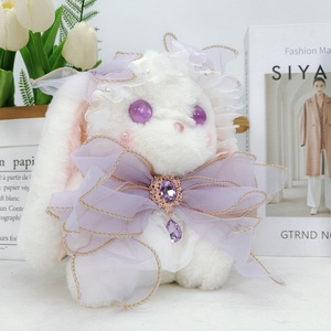 Tùy Chỉnh Nhà Sản Xuất Động Vật Sang Trọng 20Cm Màu Đen Vẻ Đẹp Stylelolita Cuddly Thỏ - Product Image 2