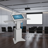 Pupitre numérique intelligent pour église, avec écran interactif 4K anti-reflet, micro et SDK, pour utilisation en intérieur