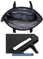 Sac à documents souple A4 tendance, mallette portable en tissu Oxford pour femmes et hommes, sac pour ordinateur portable pour affaires ou voyages