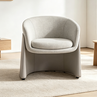 Chaise d'appoint de loisirs rembourrée avec cadre en contreplaqué moulé et petites roulettes, idéale pour salon et hôtel - Meilleures ventes