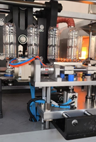 Machine de soufflage PET à insertion manuelle, deux cavités, haute production, 380V, 600kN de serrage, pour pots à large ouverture de qualité alimentaire et eau potable