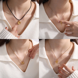 Pendentif en acier inoxydable avec placage or 18 carats, formes variées, pour la création de colliers, accessoires de bijoux DIY - Product Image 4