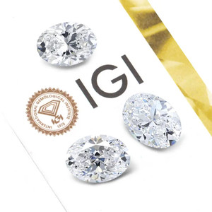 1ct 2ct 3ct Oval Cut Lab Grown Diamond Ring IGI Certified D VS1 Anillo de <span class=keywords><strong>compromiso</strong></span> de lujo con oro de 14K para joyería nupcial - Product Image 5