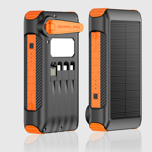 For Hot-Selling Outdoor <strong>Hand</strong>-<strong>Crank</strong> <strong>Solar</strong> <strong>Power</strong> <strong>Bank</strong> Built-in Cable Waterproof Shockproof Dustproof 20000mAh 4-Port Charger - Product Image 1