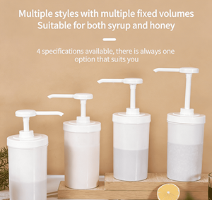 Distributeur de sirop en PP de qualité alimentaire 1L, pompe rotative à 360°, lavable, écologique, dosage précis 10/15/20/30CC pour miel, ketchup, sauces - Product Image 4