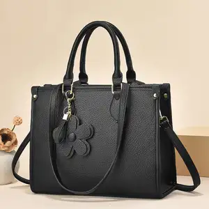 New Arrival Vegan Leather Tote Pendant Bags Women Handbags Female Hand Bag Luxury Bags For Women 2024