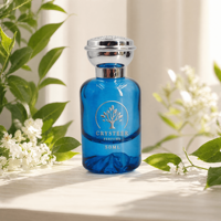 Flacon de parfum en verre personnalisable, design Mont Fuji, forme cylindrique, bouchon couronne sérigraphié, capacité 30ml 50ml 100ml