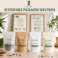 Sachet de café filtre imprimé numériquement 100 % compostable en amidon PLA biodégradable – Bolsa de Café Compostable Para Goteo