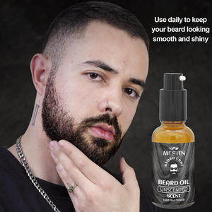 Óleo Hidratante Orgânico para Crescimento de Barba Inspirado no Estilo Amish, Sem Fragrância, Fórmula Natural para Cuidado da Barba Masculina - Product Image 4