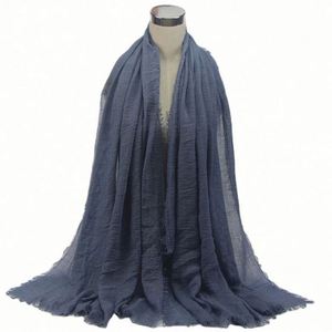 Pañuelo para la Cabeza de Primavera/Verano en 35 Colores, Pashmina para Mujer, Hiyab, Bufanda de Moda al por Mayor, Mezcla de Algodón y Poliéster - Product Image 2