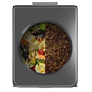 Vermalen Gedroogd Voedselafval 2 In 1 Visuele Compostbak Voor Aanrecht Elektrische Keukenafvalcompost