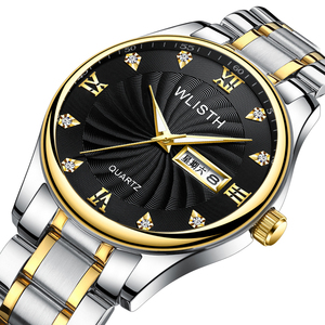 Reloj <span class=keywords><strong>de</strong></span> Cuarzo <span class=keywords><strong>de</strong></span> Lujo <span class=keywords><strong>para</strong></span> <span class=keywords><strong>Hombre</strong></span> WLISTH S904, con Cristal, Resistente al Agua 3BAR, Manecillas Luminosas, Correa <span class=keywords><strong>de</strong></span> Cuero, Caja <span class=keywords><strong>de</strong></span> Aleación <span class=keywords><strong>de</strong></span> 40 mm - Product Image 2