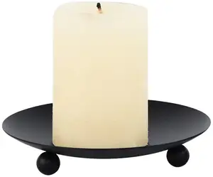 Vela decorativa placa de ferro, 2 peças, suporte de velas para led e velas de cera, cones de incenso, spa, casamentos