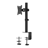 Support de bureau inclinable réglable pour écran LCD, inclinaison à 80 degrés, bras de fixation pour moniteur, commande en gros