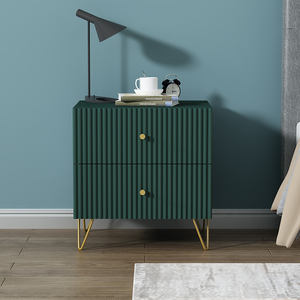 Mini table de <span class=keywords><strong>chevet</strong></span> moderne simple en acier inoxydable Armoire de rangement de luxe accessible pour petite chambre à coucher Ins scandinaves populaires - Product Image 3