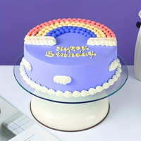 Bestseller Glas-Kuchenplatte Drehbare Rotierende Kuchen-Dekorationsplatte Kuchenständer