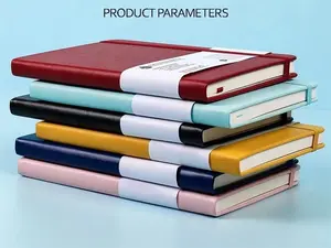 Cuadernos de tapa dura de cuero A5 de buena calidad cuadernos de papel forrado de 100gsm grueso con banda elástica
