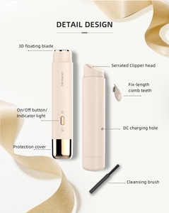 Recortadora de pelo eléctrica sin dolor OEM, depiladora Facial, recortadora de Bikini impermeable, Afeitadora eléctrica recargable para depilación - Product Image 6