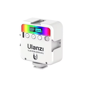 ไฟ LED วิดีโอ VL49ขนาดเล็ก <span class=keywords><strong>ulanzi</strong></span> RGB Pro แบบสีเต็มไฟกล้อง2500K 9000K สำหรับถ่ายภาพพร้อมตัวกระจายรังผึ้ง - Product Image 5