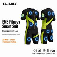 Combinaison de stimulation musculaire EMS sans fil avancée avec 14 électrodes sèches, pulsations multicanal, équipement d'entraînement haute performance pour femmes