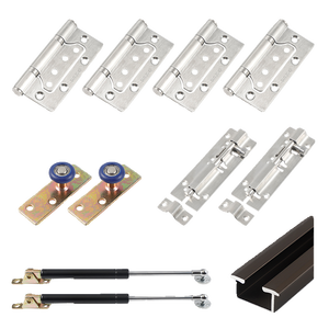 BETOCI <b>Folding</b> Window Hardware Complete Set For Tea Shops And Cafes With Hydraulic Support 50kg Load Capacity - Product Image 2