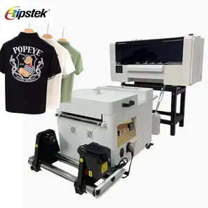 Dual Head High Speed Digital Control A3 Dtf Heat Transfer Printer With Powder Shaking Machine For T Shirt