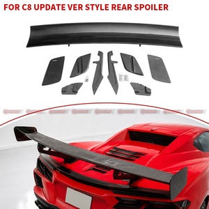 สำหรับเชฟโรเลต คอร์เวทท์ Z06 C8 อัพเกรดเป็นสปอยเลอร์หลังคาร์บอนไฟเบอร์แห้งสไตล์ Ver พร้อมชุดแต่งแอโร อัพเกรด ขายส่ง - Product Image 4