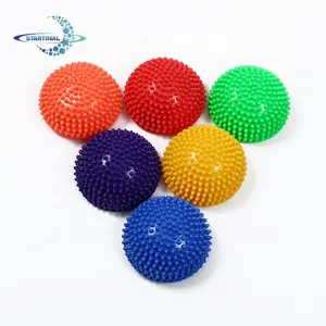 Großhandel Fitness Bunte Halbrunde Yoga Kids Balance Spiky Massage Ball