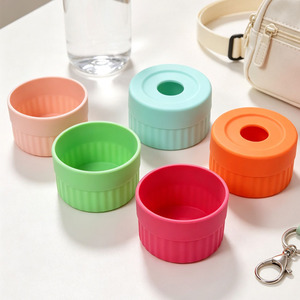Nouvelle arrivée : Housse de protection en silicone antidérapante et écologique pour le fond des gourdes et tasses de voyage - Product Image 1