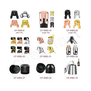 จุกปิดขวดไวน์แบบใช้ซ้ำได้หลากหลายแบบ จุกปิดขวดแชมเปญแบบมีฟอง จุกปิดขวดไวน์สแตนเลส จุกปิดขวดแชมเปญแบบมีฟอง - Product Image 1