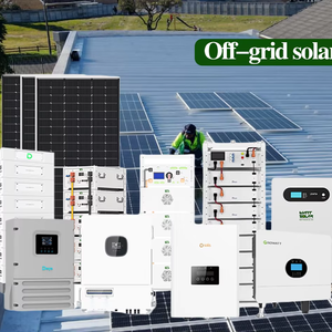 Sistema Solar Híbrido Doméstico de 10KW <span class=keywords><strong>15KW</strong></span> 20KW 30KW con Inversor Deye Growatt, Panel LONGi JA, Batería Dyness y Energía de Respaldo Fuera de la Red - Product Image 1