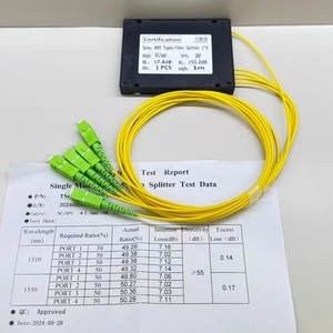 ผลิตในประเทศจีน กล่อง ABS แบบ SC/APC 1x4 สำหรับสายเคเบิลใยแก้วนำแสง PLC Splitter พร้อมปลอกหุ้ม LSZH และสาย Pigtails แบบ SC/APC สำหรับชุดแยกสัญญาณ CATV - Product Image 3