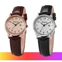 10932 Montre de luxe sport à quartz pour couple, affichage analogique de haute qualité avec grands chiffres, bracelet en cuir tendance pour homme, femme et amoureux